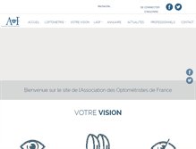 Tablet Screenshot of optometrie-aof.com